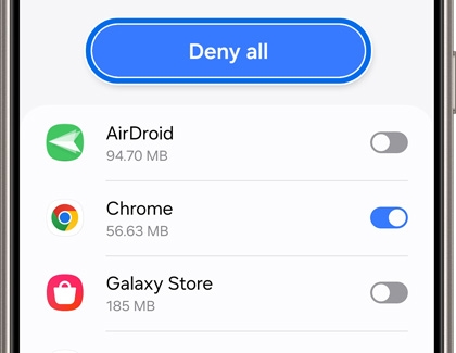 Samsung reference showing permission by source app. Use Chrome or My Files only if that is how you opened your APK; you do not need to enable every source. Source: Samsung.